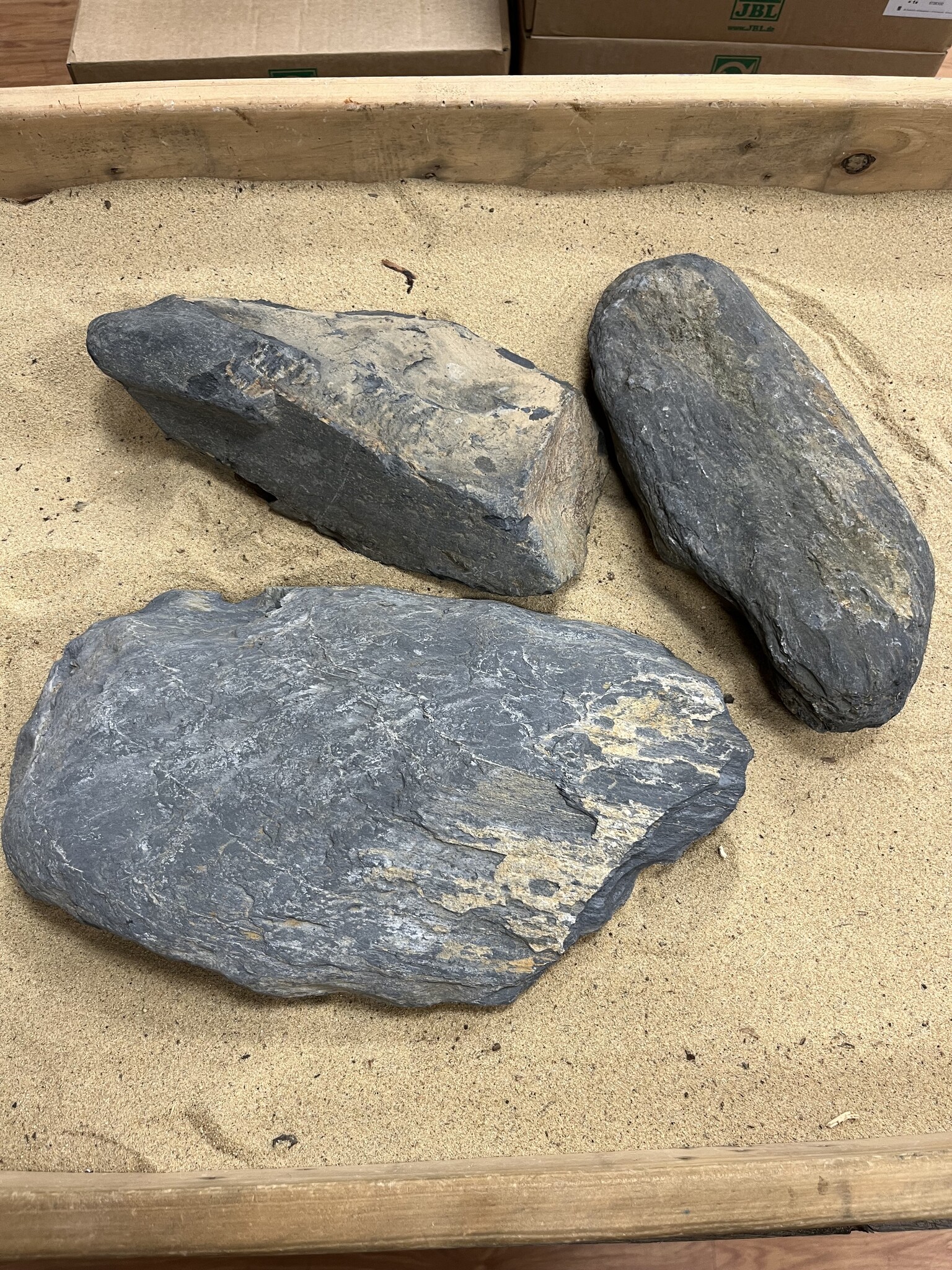 AQXL selected Steenbundel N Dark Pebble rock grijs 3 stuks