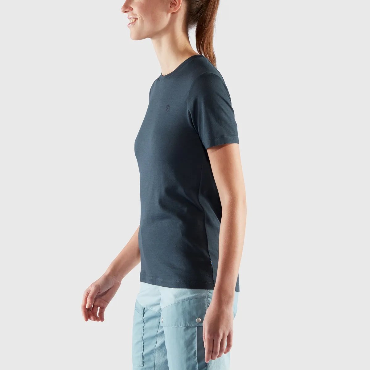 Fjällräven Women's Abisko Wool Short Sleeve Dark Navy
