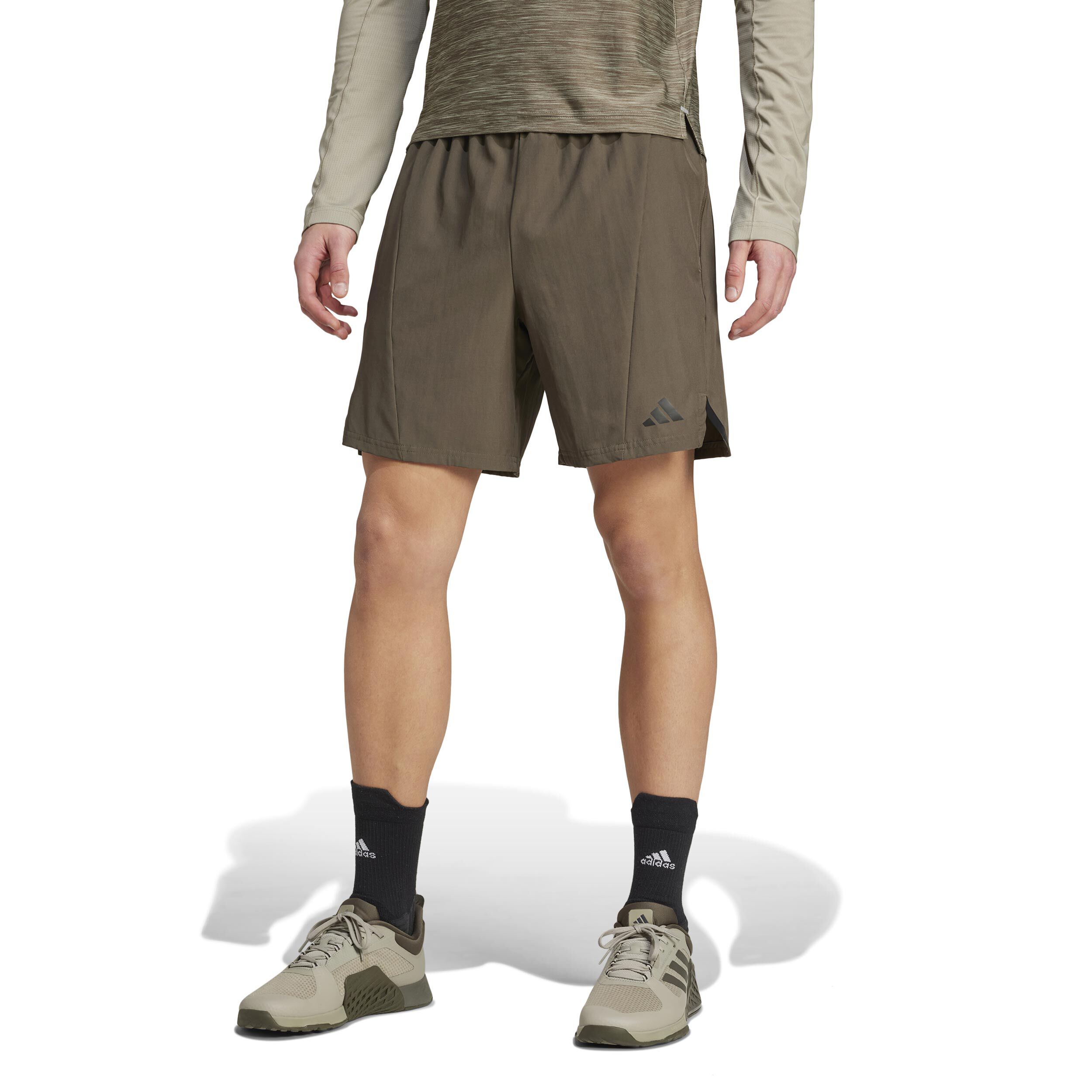 adidas Designed 4 Training 7in Shorts Hommes - Vert Olive