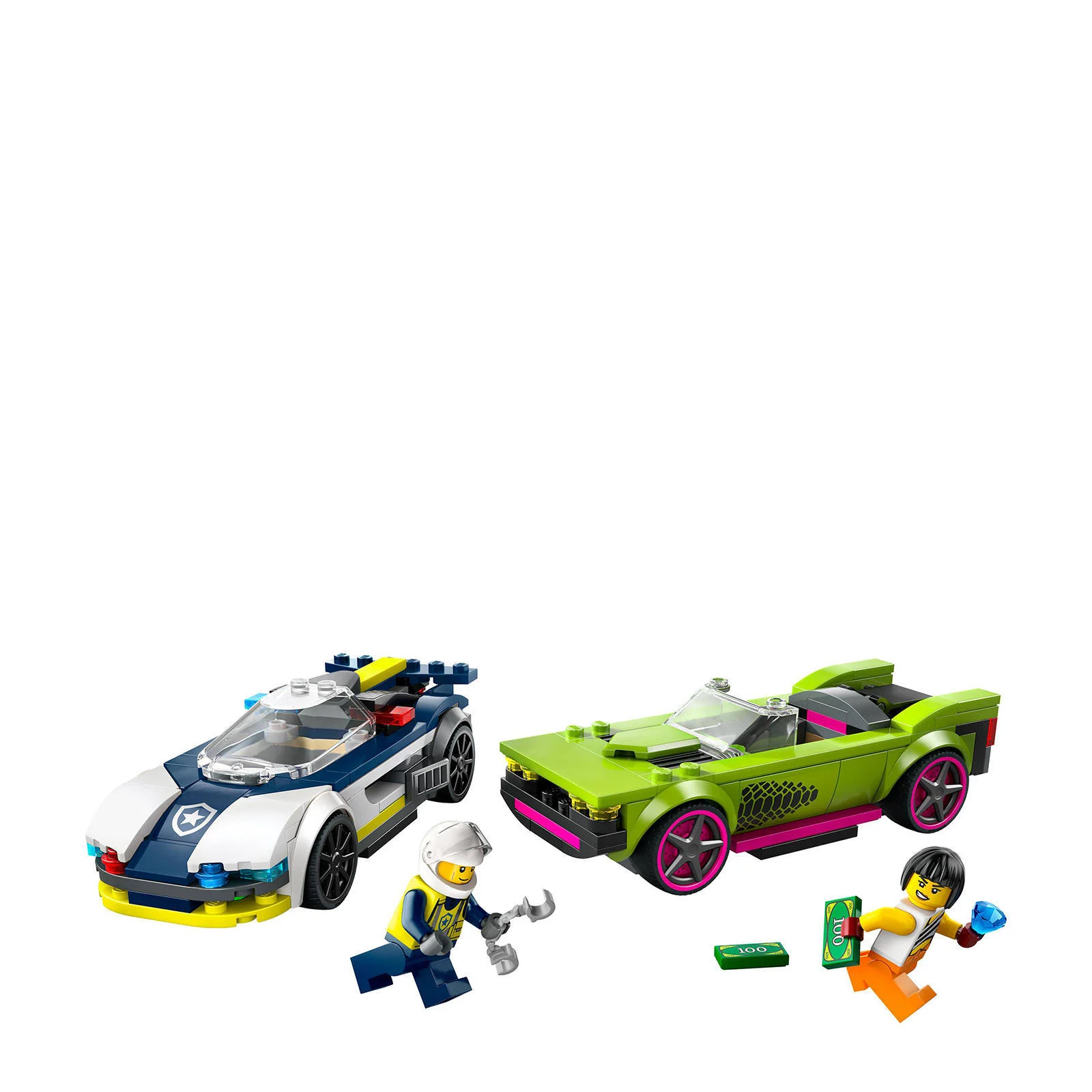 LEGO Politiewagen en snelle autoachtervolging Politie Auto Speelgoed Set 60415