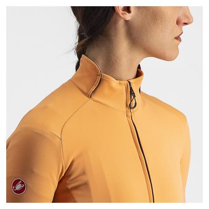 Maillot Manches Courtes Femme Castelli Perfetto Ros 2 Wind Orange