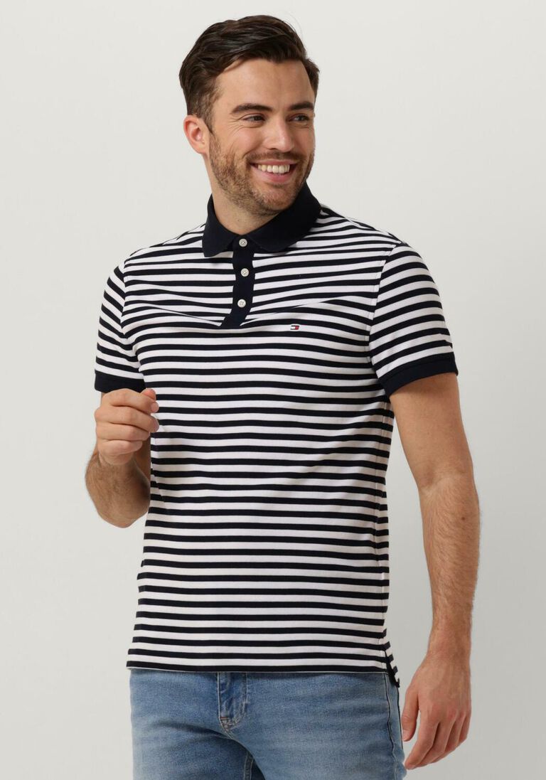 TOMMY HILFIGER blauwe tommy hilfiger polo 1985 slim polo