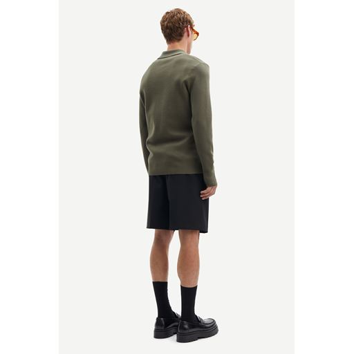 Samsøe Samsøe Guna Half Zip Striktrøje, Dusty Olive, S