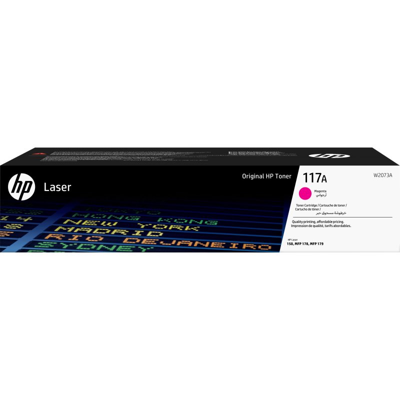 HP Cartouche de toner laser authentique 117A, magenta
