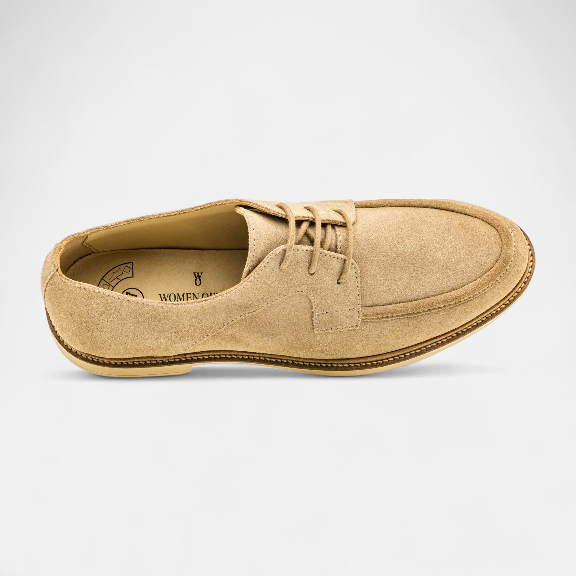 Derbies Femme en cuir beige
