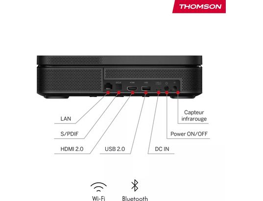 THOMSON - Vidéoprojecteur Home Cinéma Sirius PG55B