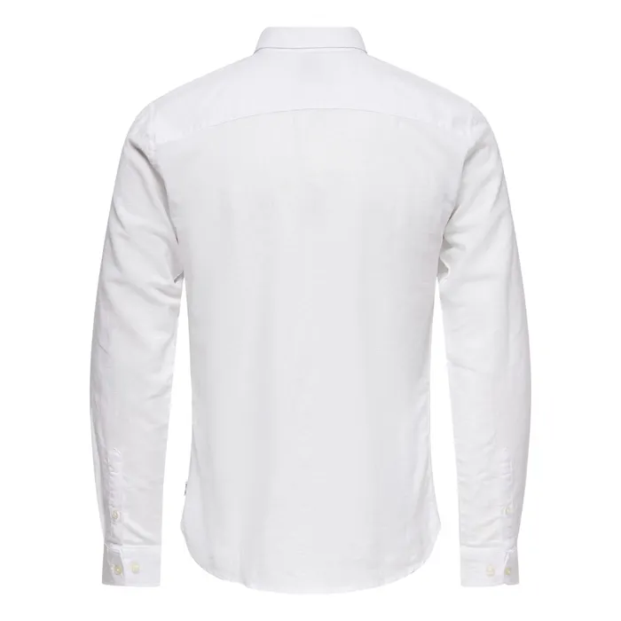 Only & Sons Caiden LS Solid Linen Overhemd Heren