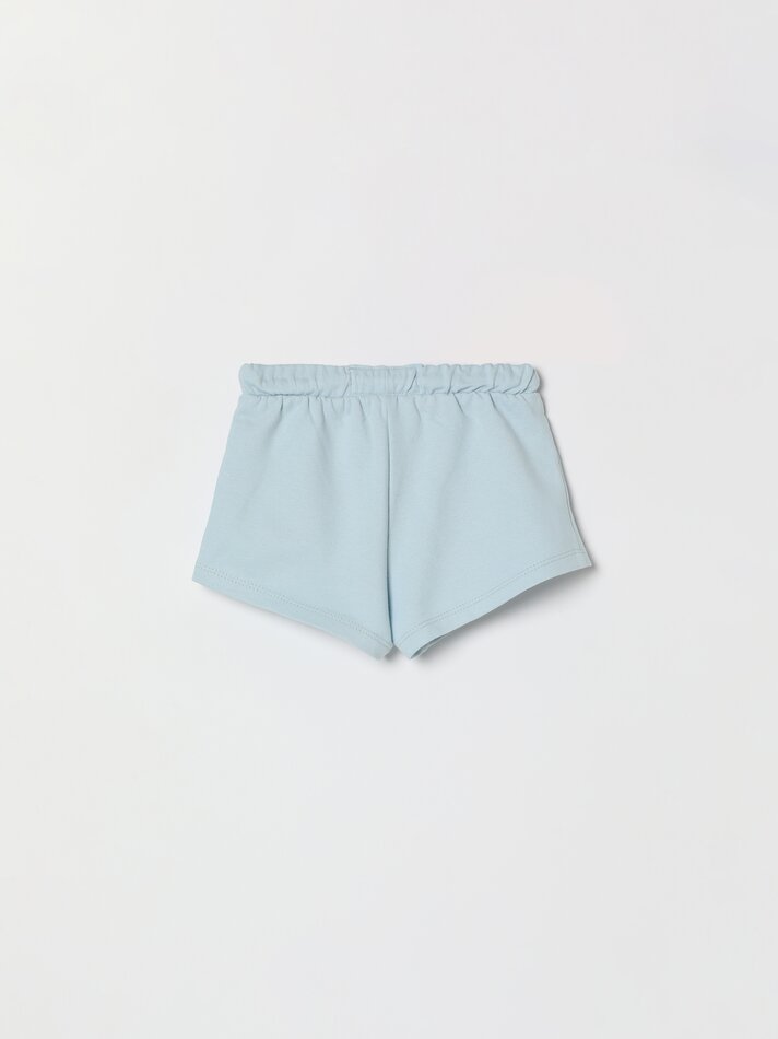Conjunto com 2 shorts básicos - Azul Pastel