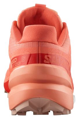 Chaussures Trail Salomon Speedcross 6 Corail Femme
