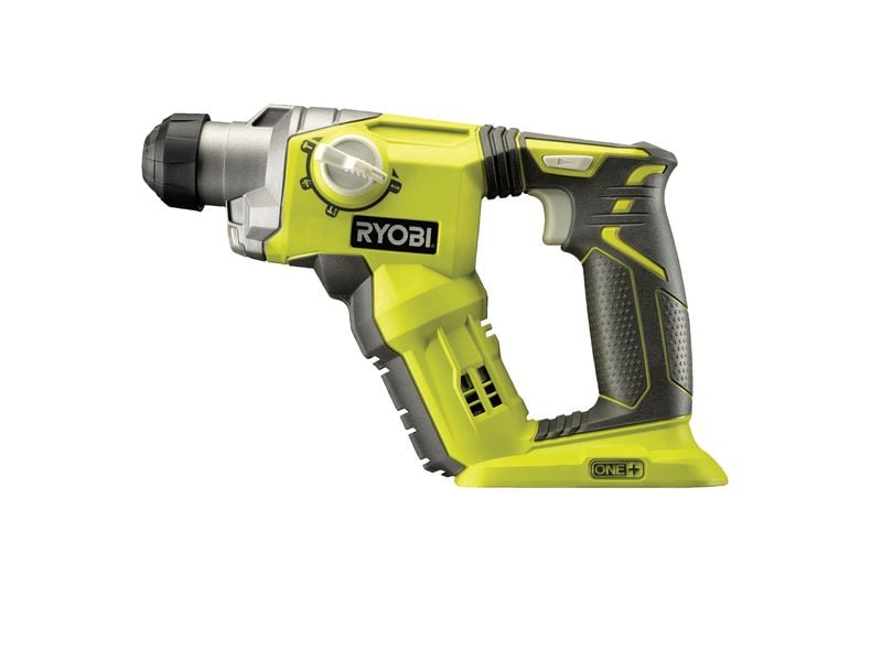 RYOBI Akku-Bohrhammer R18SDS-0, Solo, 18 V, 1.3 Joule Handlicher Kombihammer zum Bohren und Schrauben