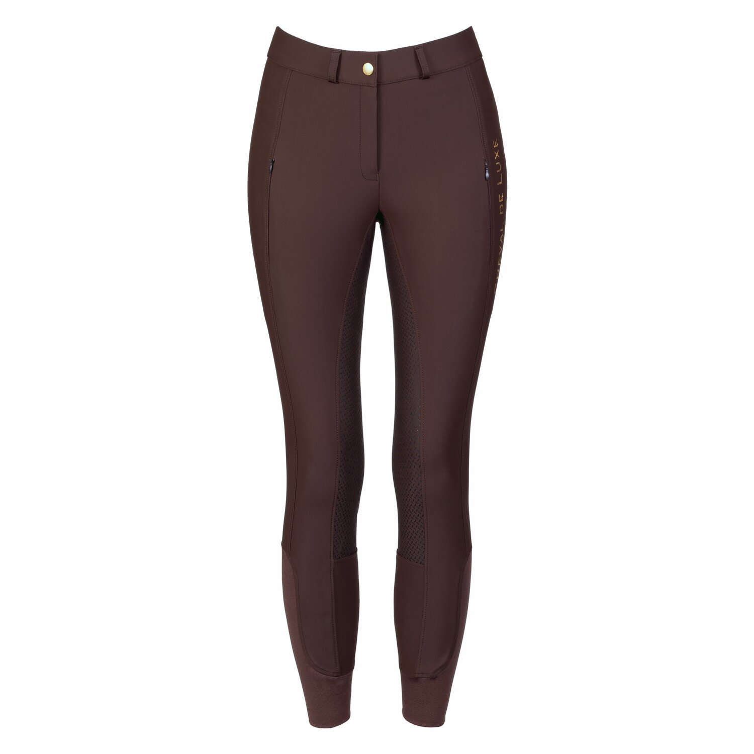 Cheval de Luxe Grip-Vollbesatz-Reithose - chocolate