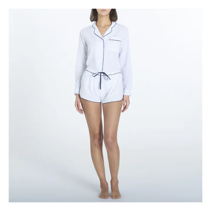 Scarlette Ateliers Pyjashort Paul Carreaux | Bleu