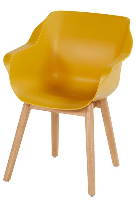 Tuinstoel Curry Yellow 11.688.272 Sophie Teak B62 x D59 x H84 cm
