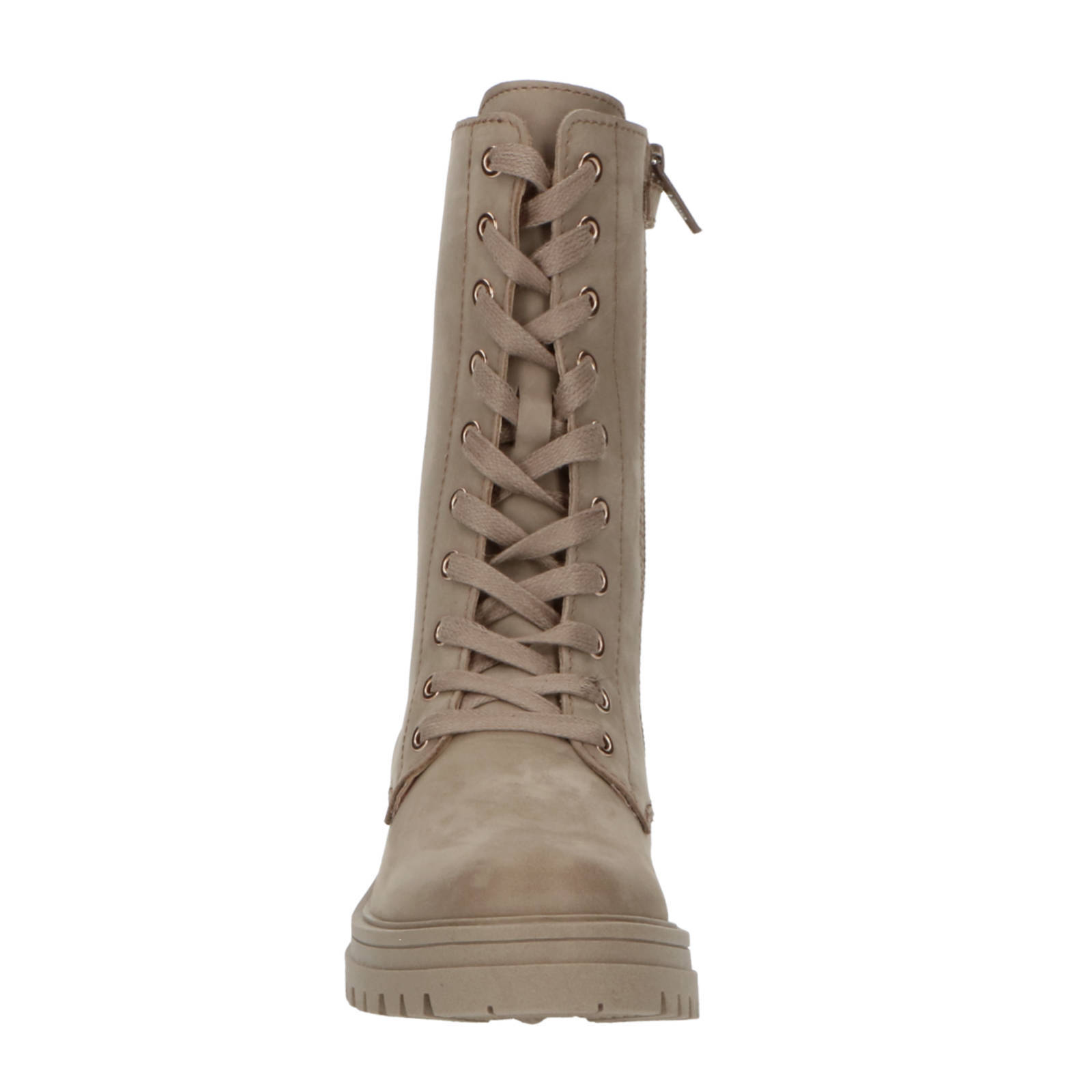 PS Poelman leren veterboots taupe