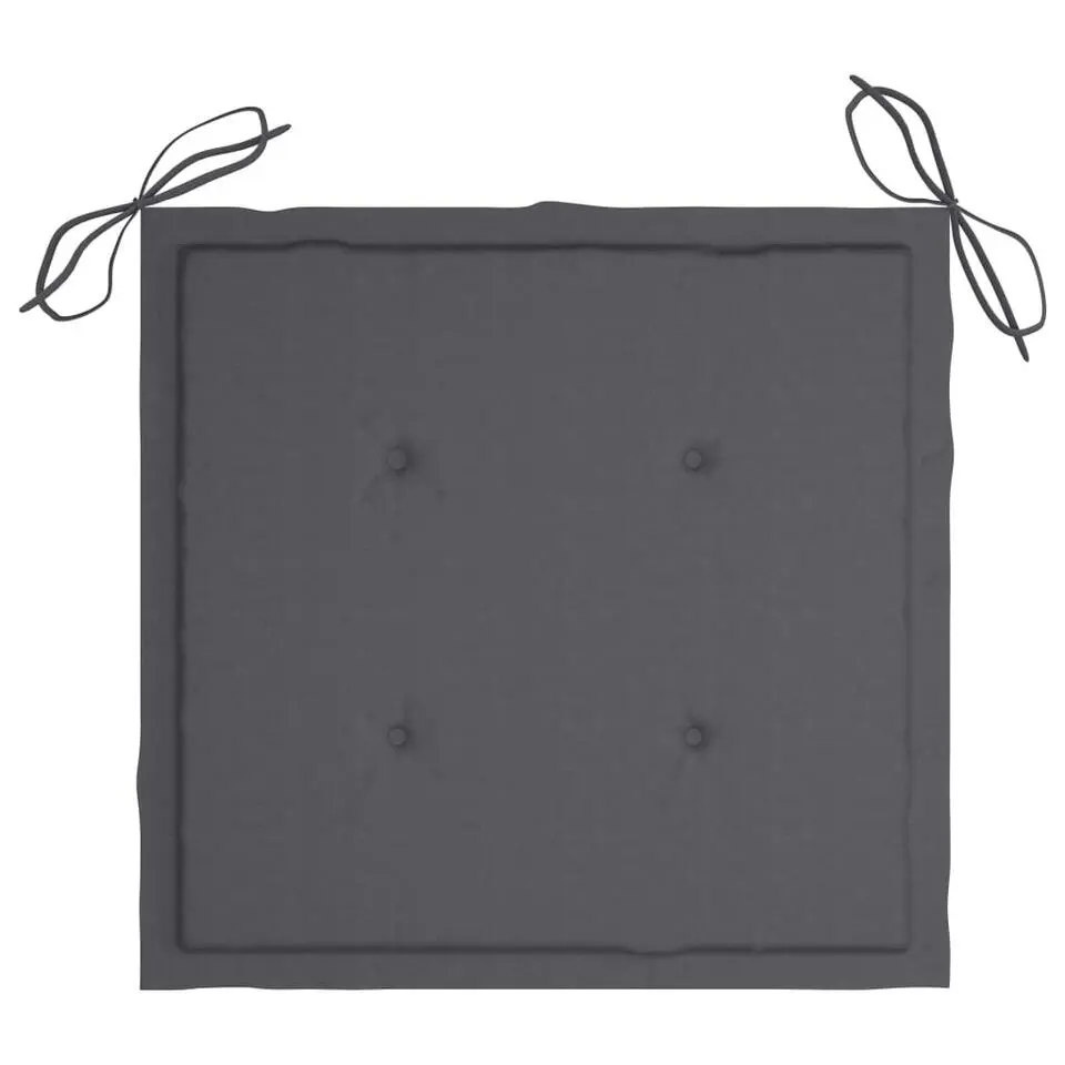 vidaXL - Tuinset - Antraciet - Bamboe - 40 x 40 x 3 cm