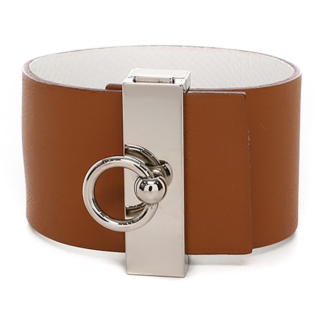 Hermès Manchette Illusion en Cuir camel - Très bon état