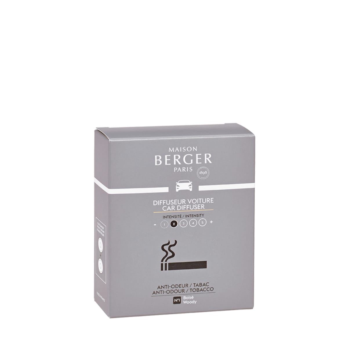 Maison Berger Paris Diffuseur voiture Anti-Odeur de Tabac Recharge diffuseur