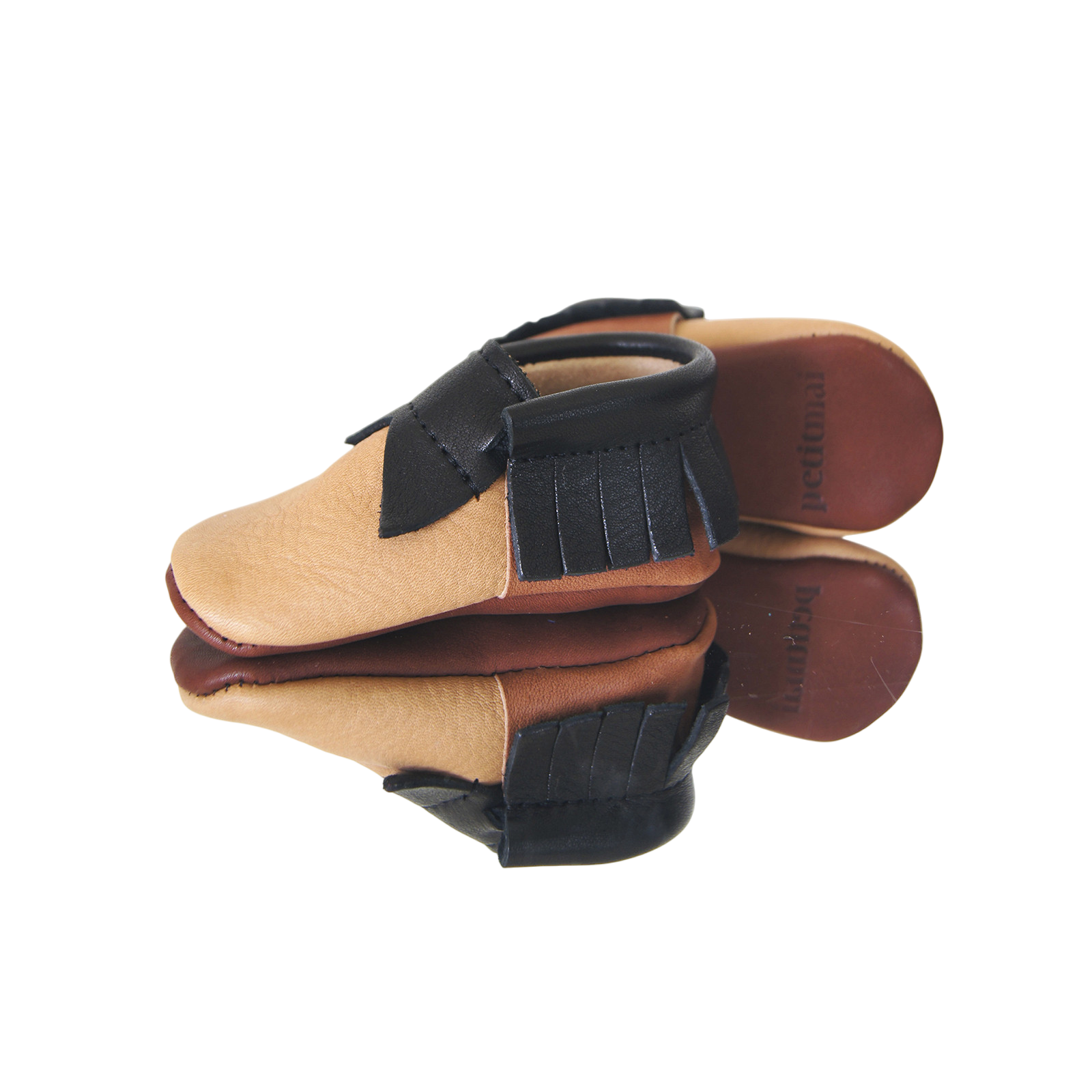 Mokassin Brown Puzzle Braun/ Beige/Schwarz