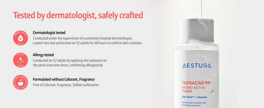 AESTURA - Theracne 365 Hydro Active Toner