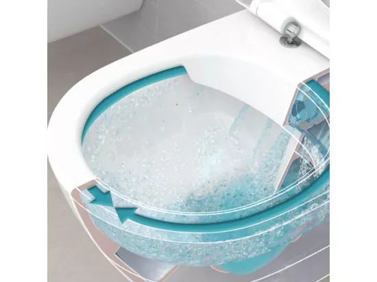 WC suspendu PMR sans bride VILLEROY ET BOCH O.novo