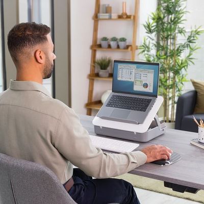 Fellowes Breyta - Malette de rangement + support pour ordinateur portable - blanc