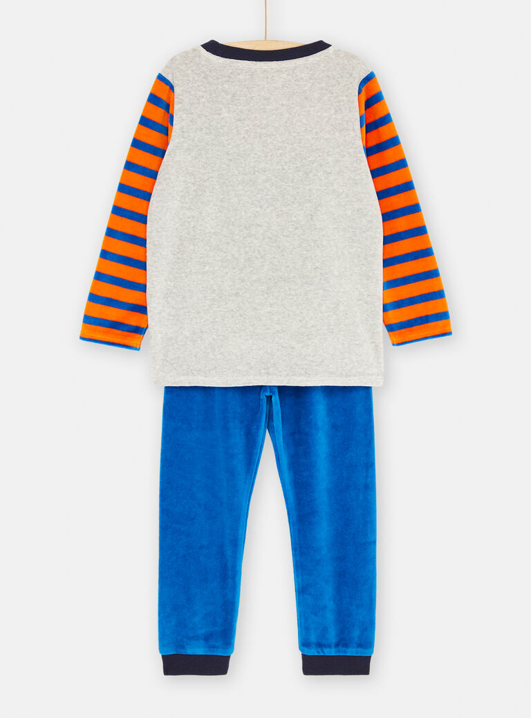 Ensemble pyjama gris et bleu