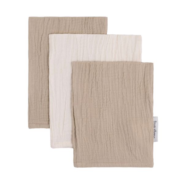 Baby's Only Tender Washandje - 3-Pack - Beige / Linen