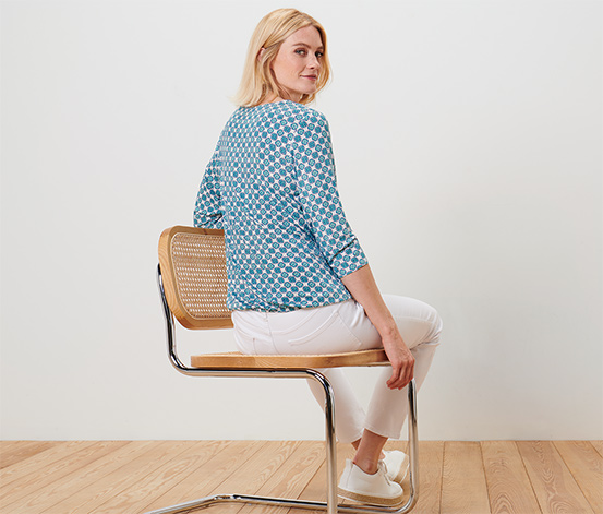Blusenshirt mit Alloverprint
