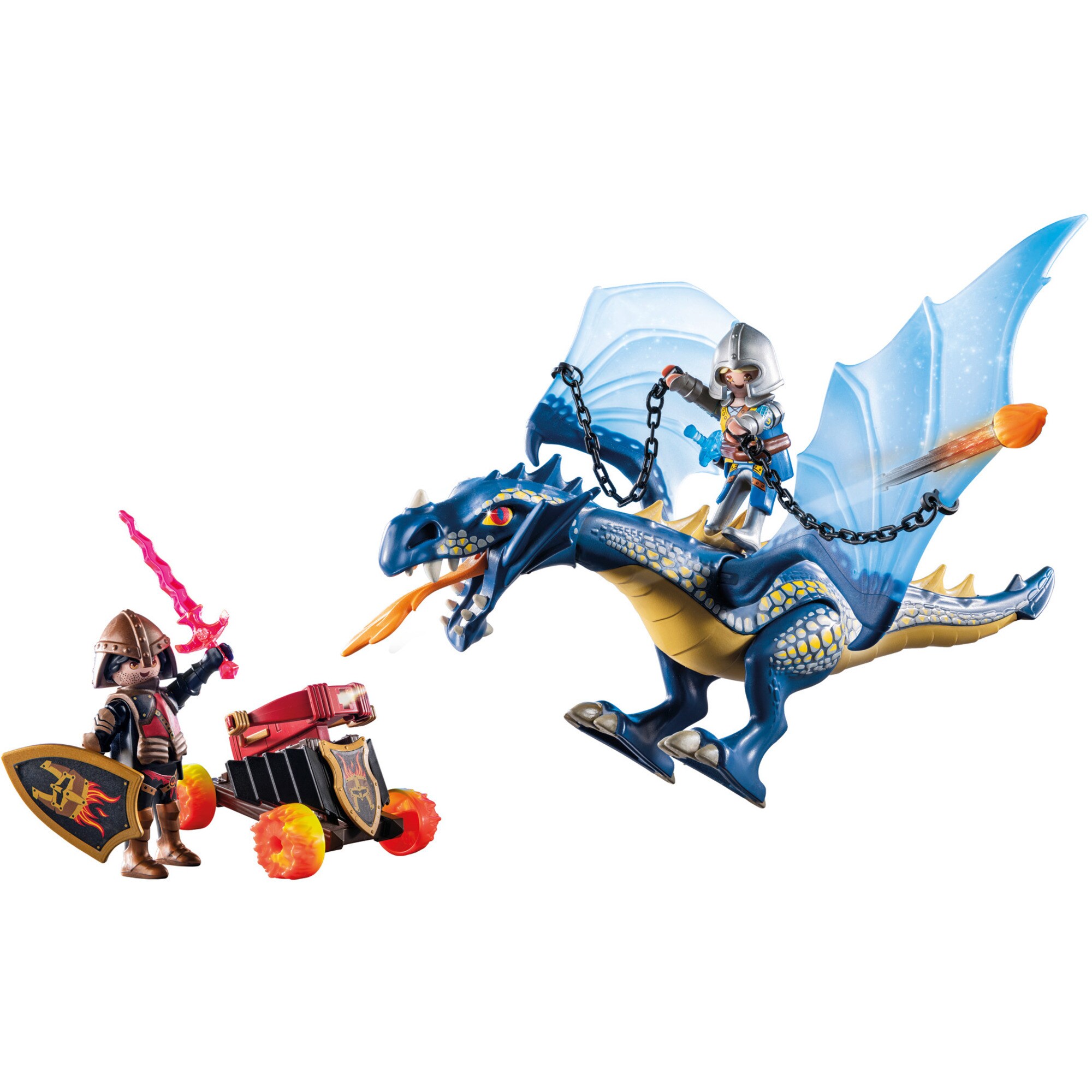 PLAYMOBIL Konstruktionsspielzeug Novelmore Drache im Gefecht