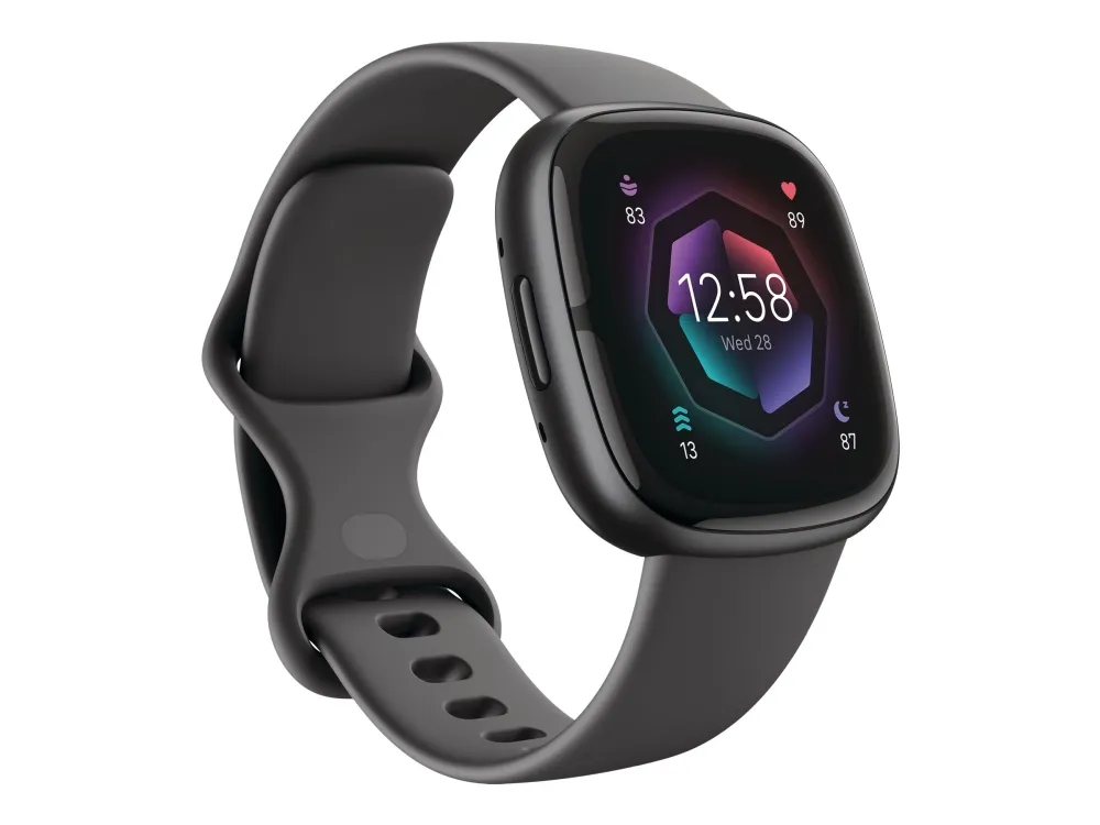 Fitbit Sense 2 - 40 mm - grafit - smart ur med bånd - grafit - håndledsstørrelse: up to 209 mm - NFC, Bluetooth