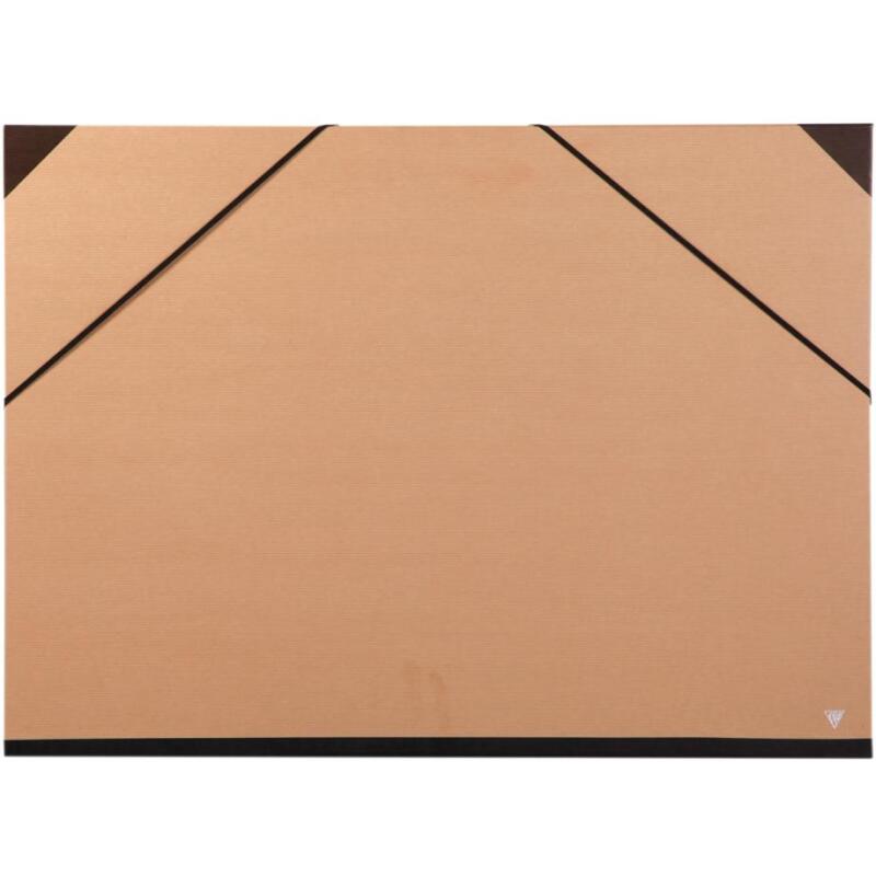 Carton à dessin Kraft à élastiques 67x94cm - Brun