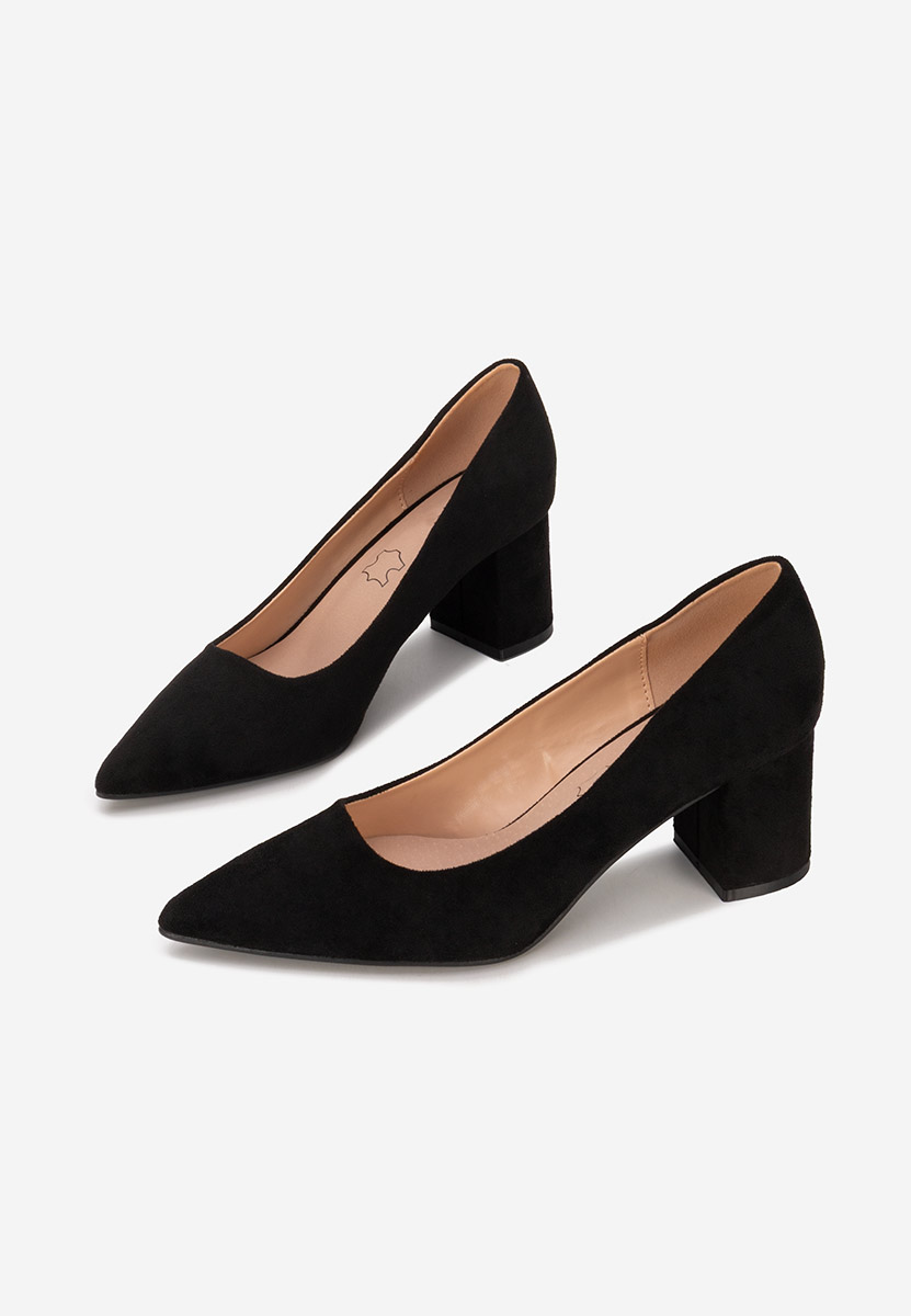 Chaussures à talon épais noirs Jolenia