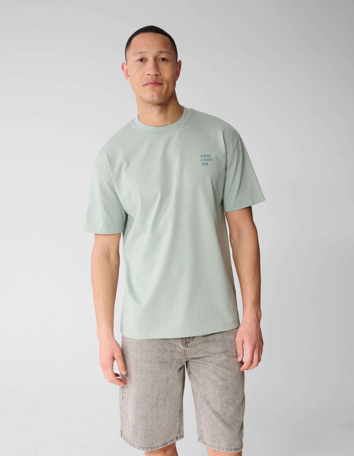 Tekst T-shirt Lichtgroen