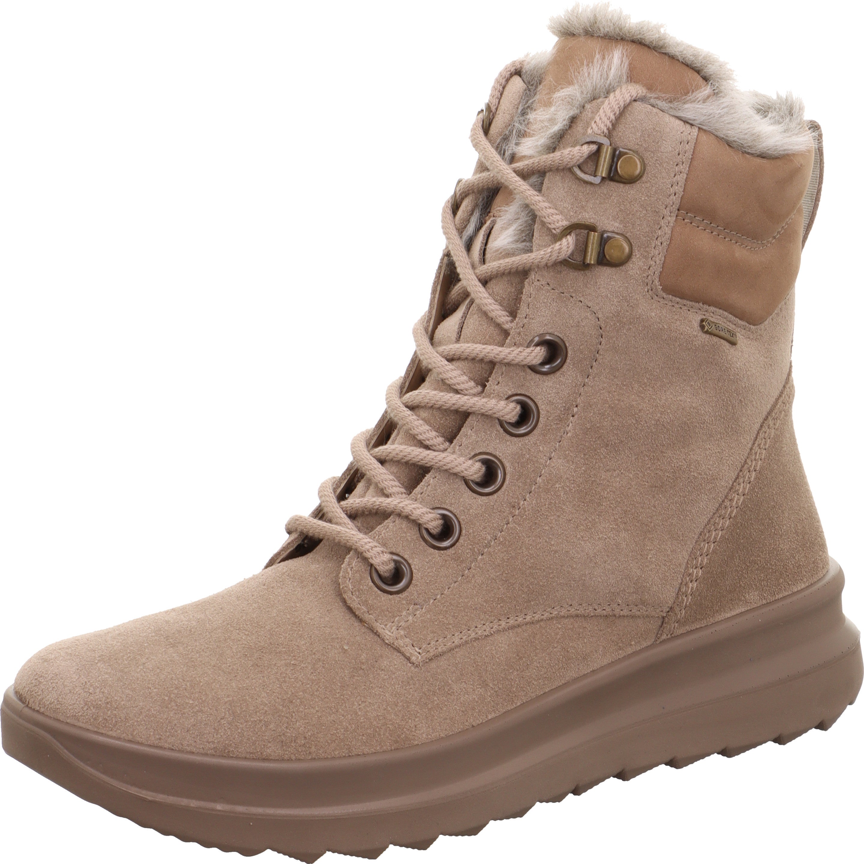 legero DREAMER Damen  Schnürboots mit Reißverschluss - Farbe: Giotto - Größe: 7