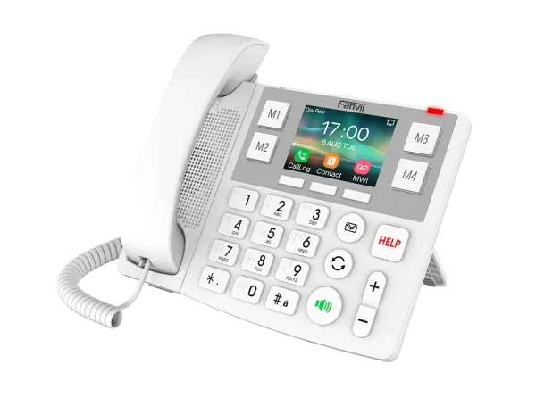 Fanvil X305, IP telefon, Hvid, Forbundet håndsæt, 2 Linier, 1000 entries, LCD