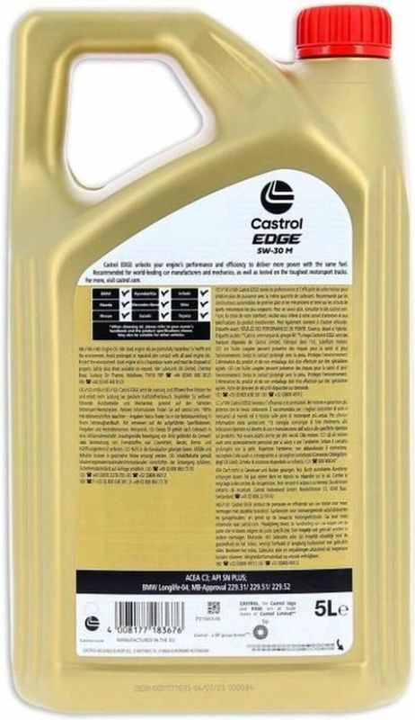 Castrol Edge 5w30 olie 5 liter