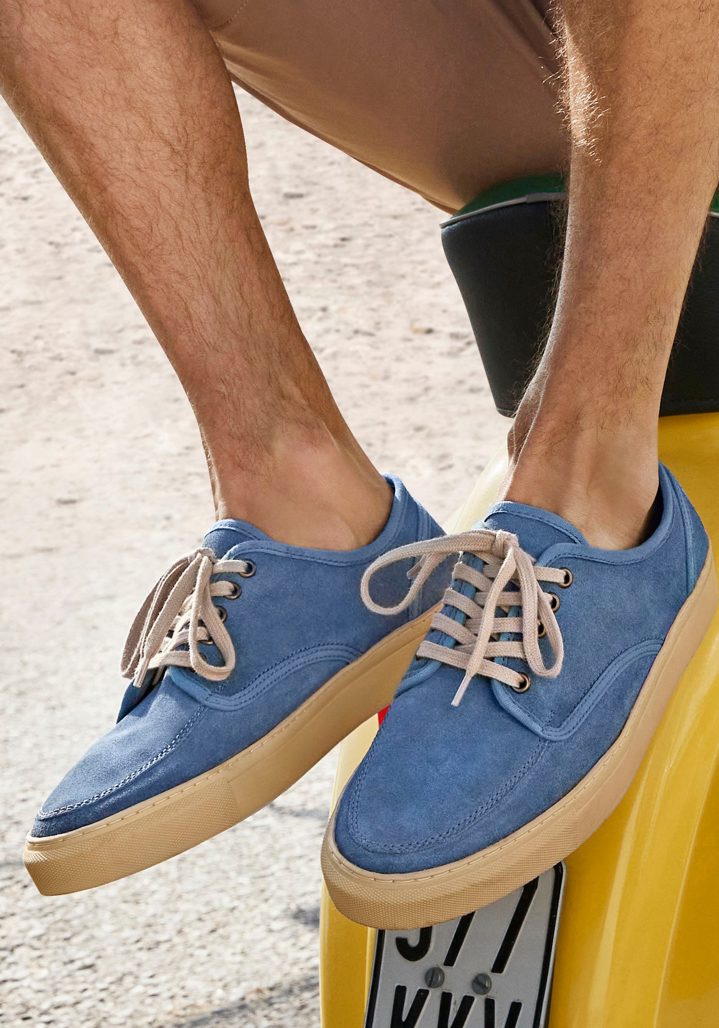 AUTHENTIC LE JOGGER Schnürschuh  Sneaker, Schnürhalbschuh, Freizeitschuh, weiches Leder und Baumwolle