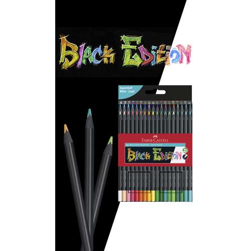 FABER-CASTELL Black Edition, Buntstifte, Kartonetuis