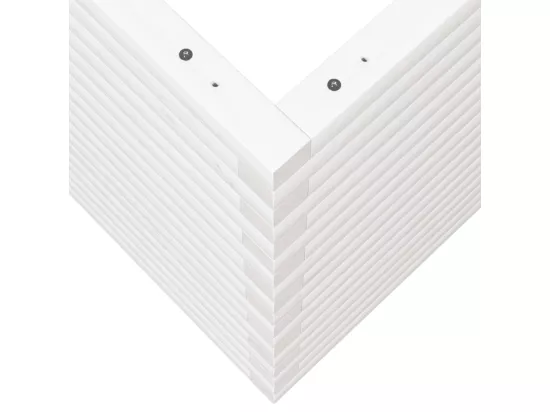 Jardinière bac lit surélevé bois blanche 60 x 60 x 68.5 cm 02_0037727