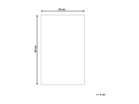 Tapis de bain 50 x 80 cm marron ESME