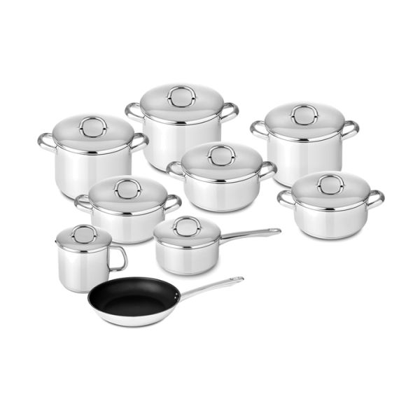 Silampos Trem de Cozinha Europa Aço Inoxidável Id 9 Peças