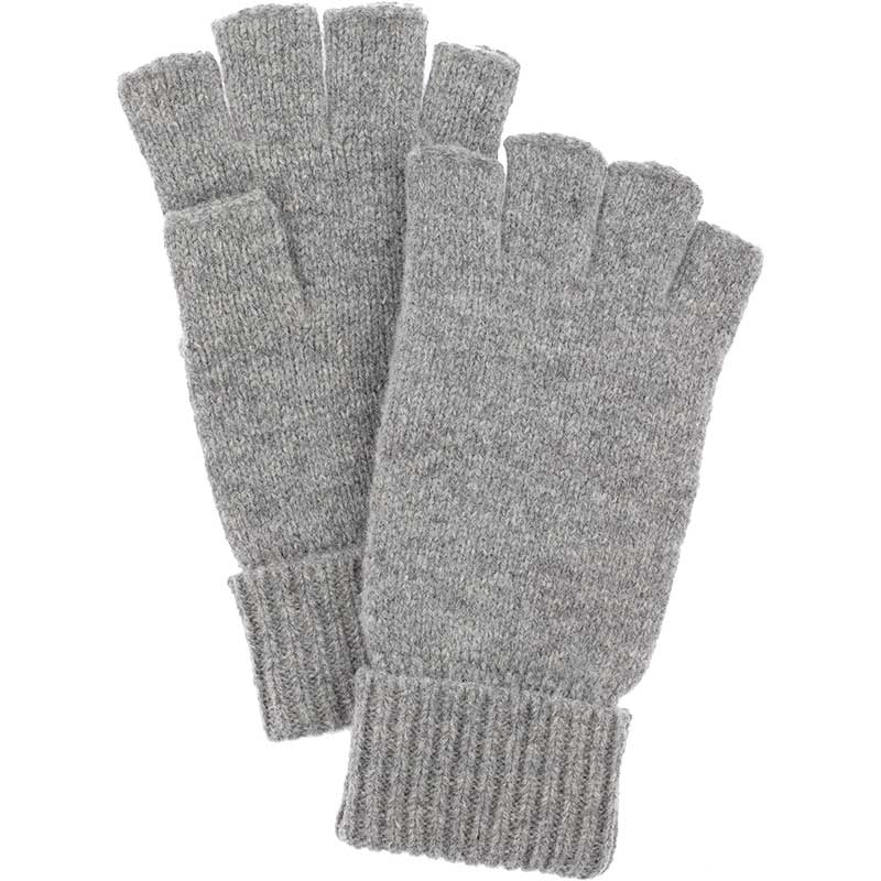 Hestra Basic Wool Half Finger, Grey