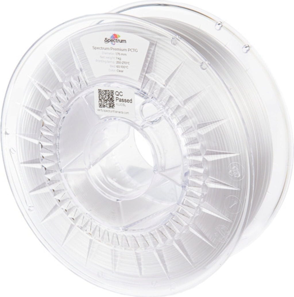 Spectrum  Premium PCTG Clear, 1,75 mm / 1000 g    Hochwertige Alternative zu PET-G in Clear