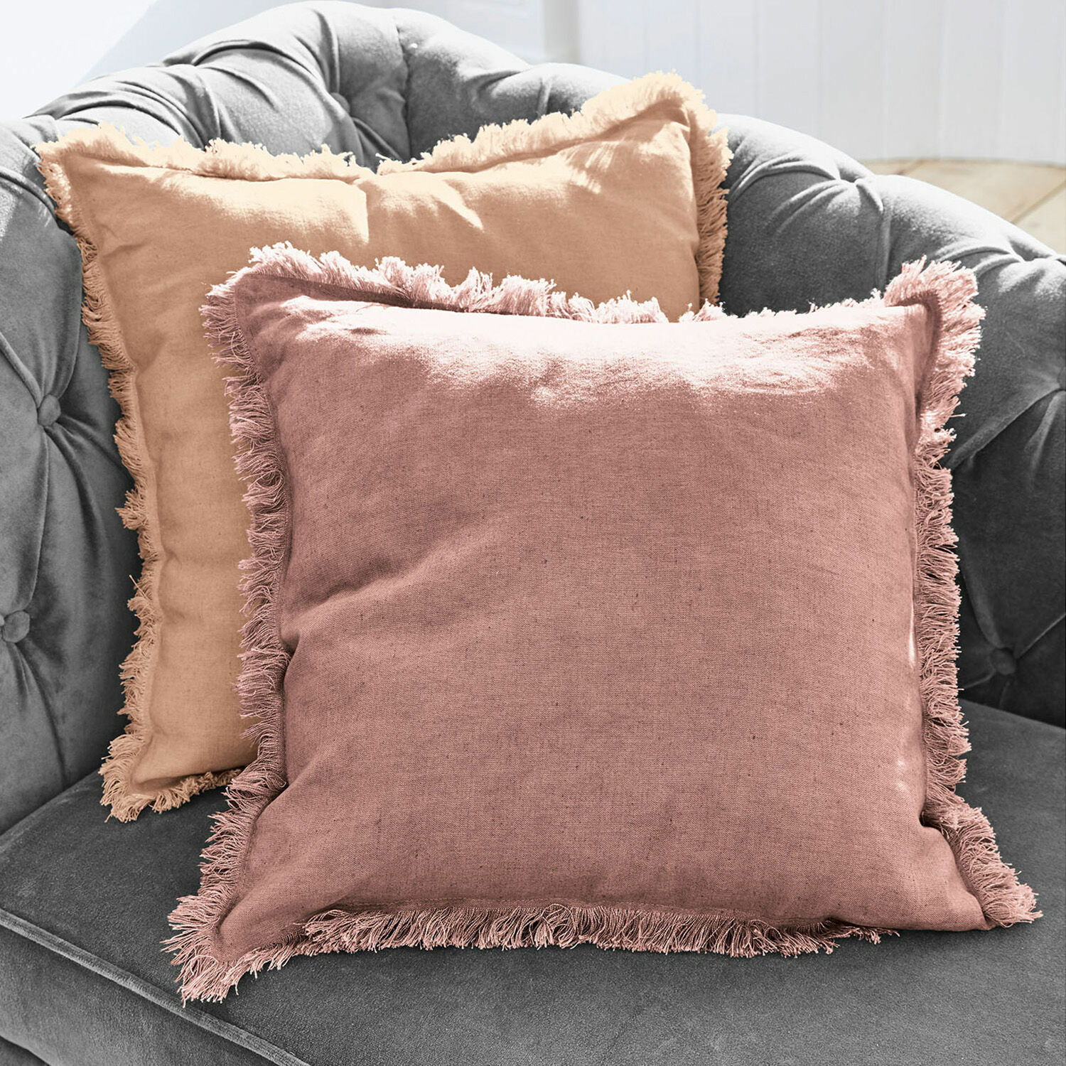 Kissenhülle 2er Set Quebo rosa/orange