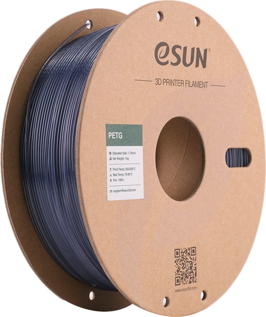 eSUN  PETG Translucent Grey, 1,75 mm / 1000 g    Lichtdurchlässiges Filament mit ausgezeichneter Schlagfestigkeit