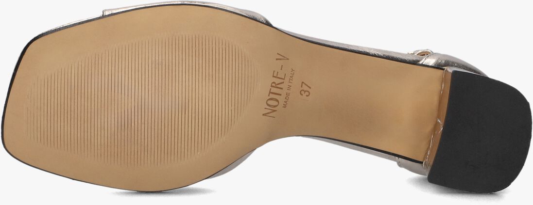 gouden notre-v sandalen met hak 46654