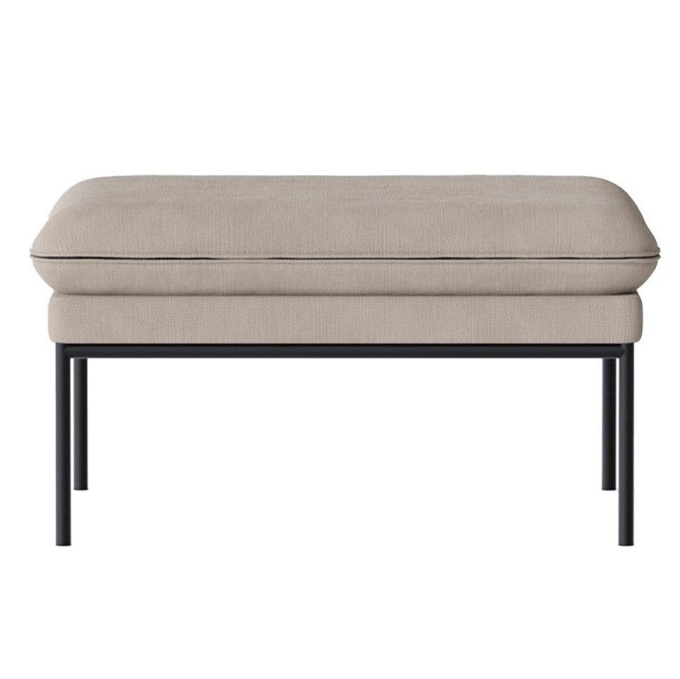 Ferm Living Turn poef Cotton linen Natural
