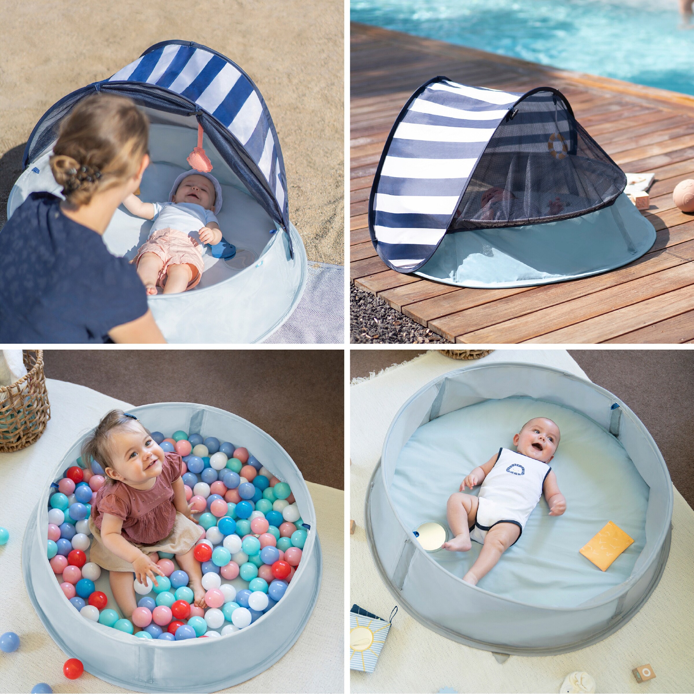 Babymoov Strandmuschel Aquani 3in1 mit UV-Schutz 50+