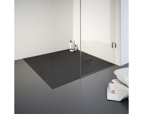 SCHULTE Plan ExpressPlus douchebak 90 x 90 x 4 cm antraciet gestructureerd EP216090 57