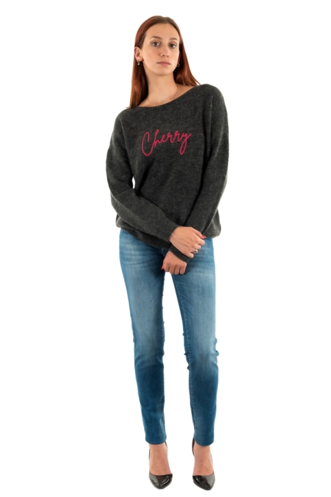 Pull hiver Le Temps Des Cerises gessi 0387 dark grey